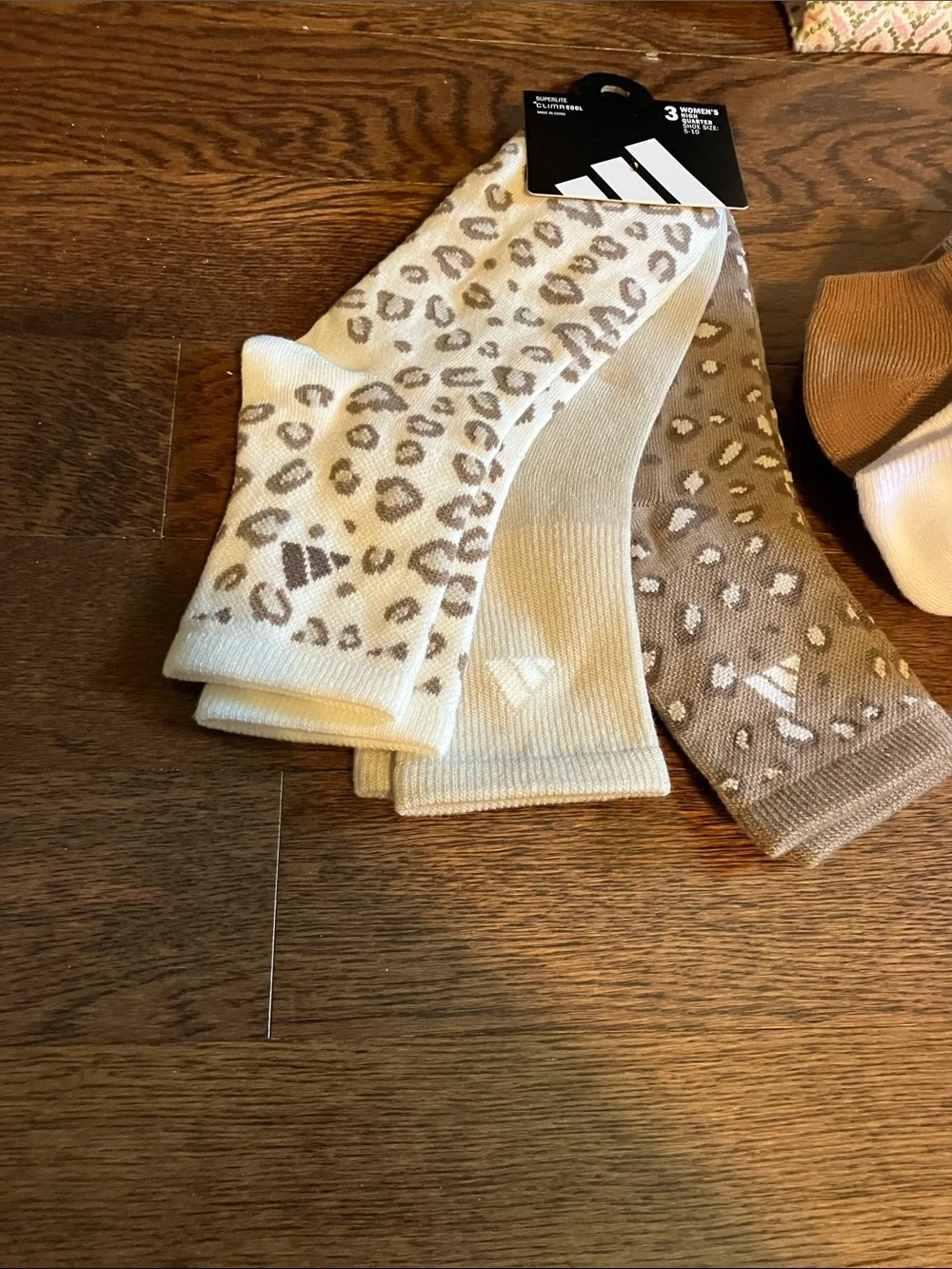 adidas Women's Neutral Tone Low & Crew Sock Set - Brown, Cream, Beige